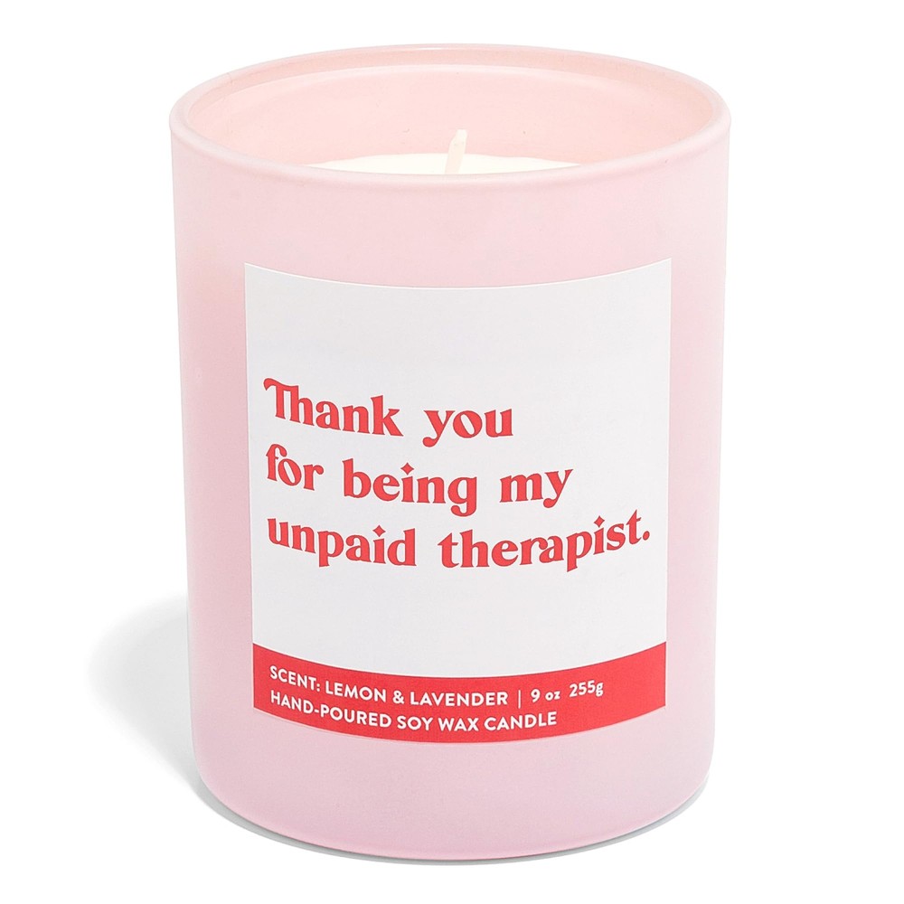 Thank You for Being My Unpaid Therapist - Funny Candle Gifts for Women, Best ...