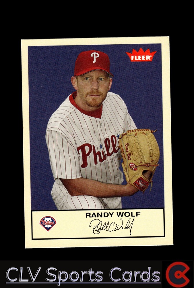 Baseball sports Fleer Randy Wolf Philadelphia Phillies Near Mint or Better