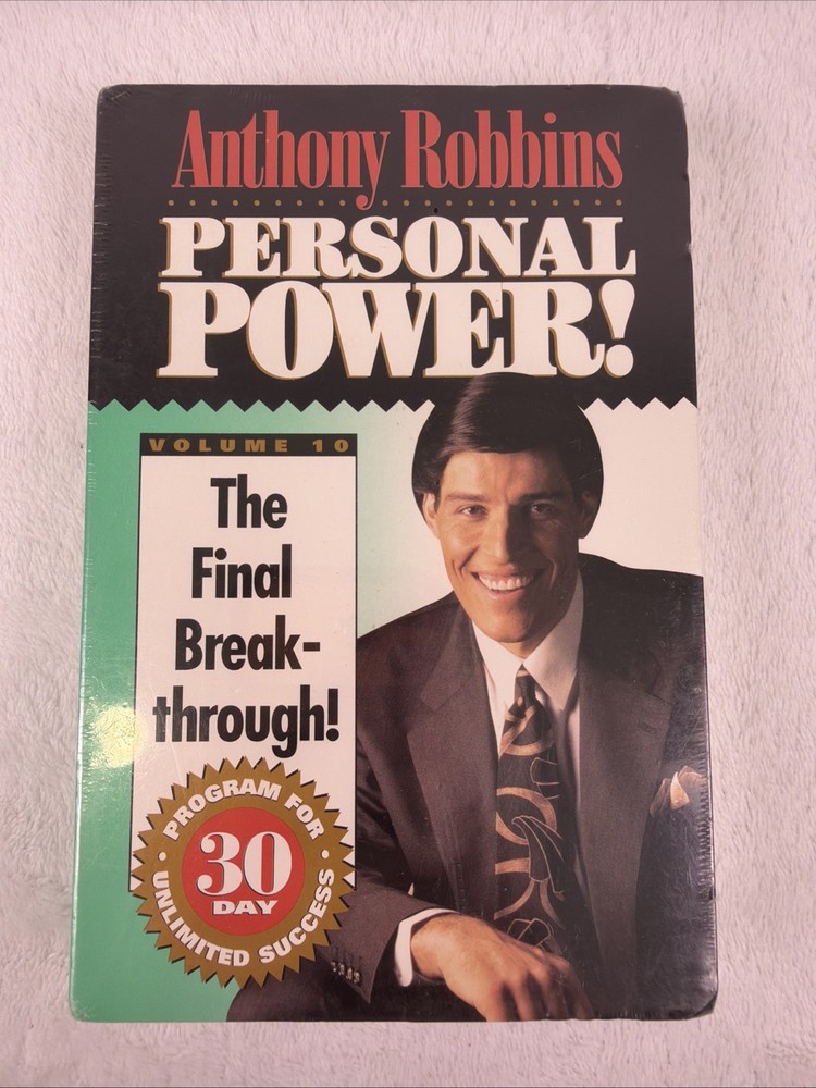 NEW SEALED ANTHONY ROBBINS - PERSONAL POWER THE FINAL BREAKTHROUGH VOL.10 Tapes