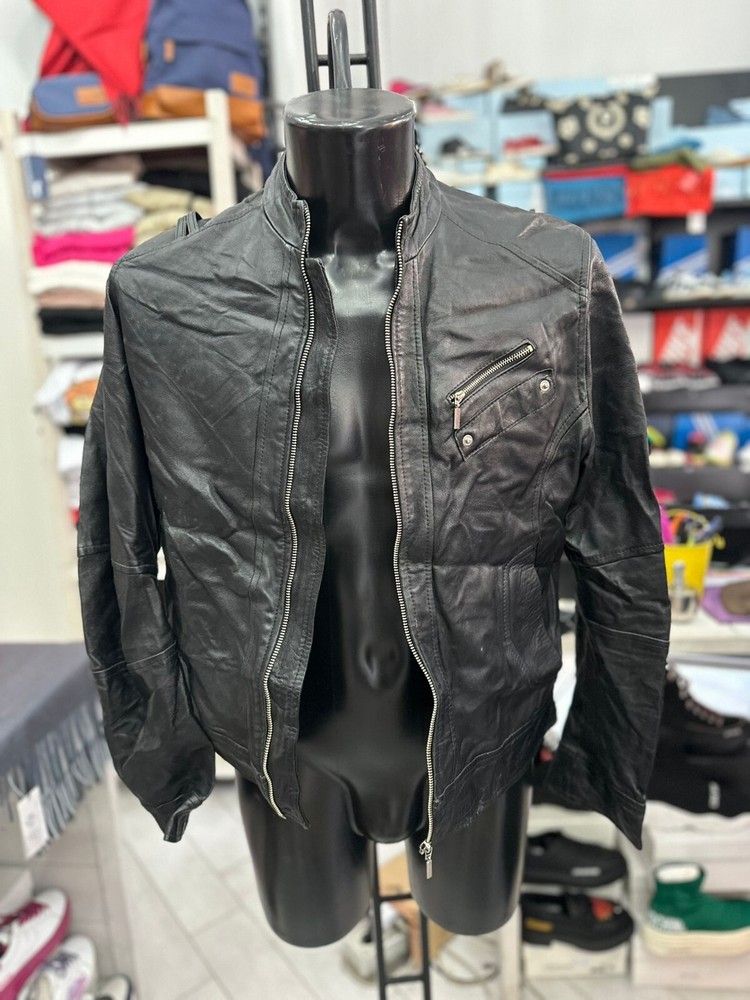 Used Black Leather Jacket for Men Size XXL LLV717