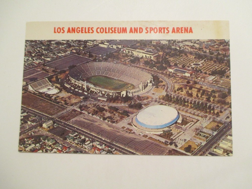 Los Angeles California Postcard Coliseum and Sports Arena CA