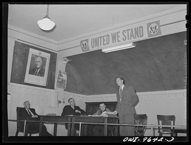 Photo:Butte Montana William Mason 1942 Engineers Union Convention Meeting