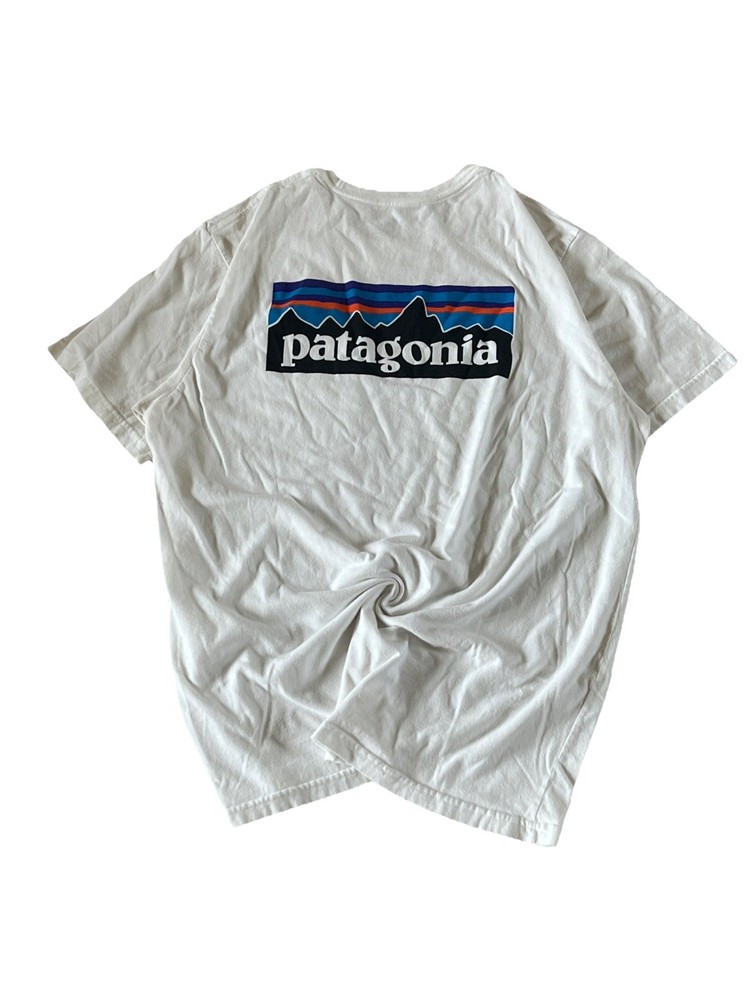 Patagonia P-6 Logo Pocket T-Shirt White Men’s XL