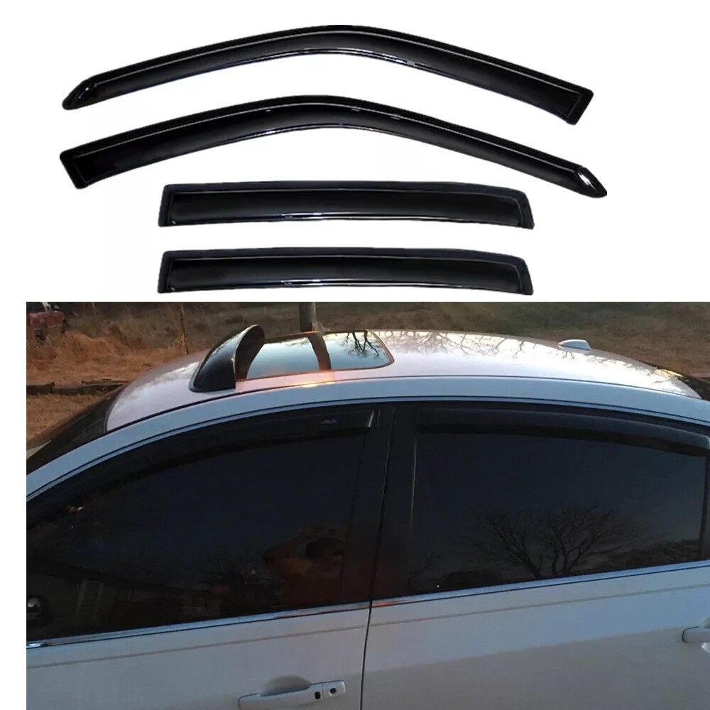 4Pcs Window Deflector Window Visor For 2007-2012 Nissan Altima 4-Door Sedan Only