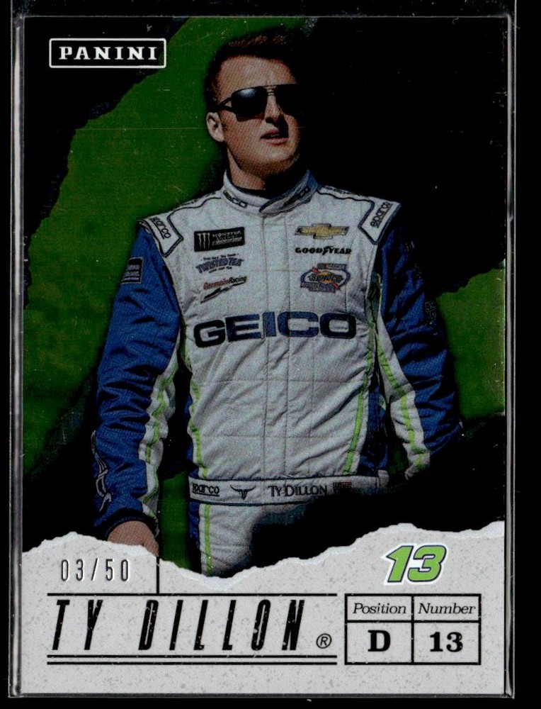 2017 Panini Father's Day Ty Dillon Holo Pillars #/50 HSC