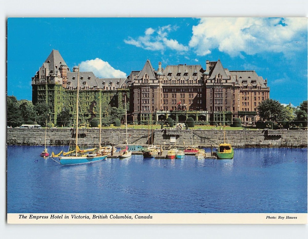 Postcard The Empress Hotel in Victoria British Columbia Canada