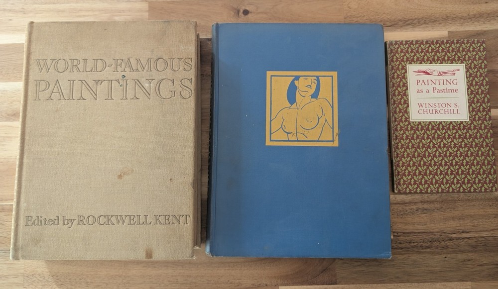 Lot of 3 Art Book: Figure Drawing &Painting as a Pastime &World Famous Paintings