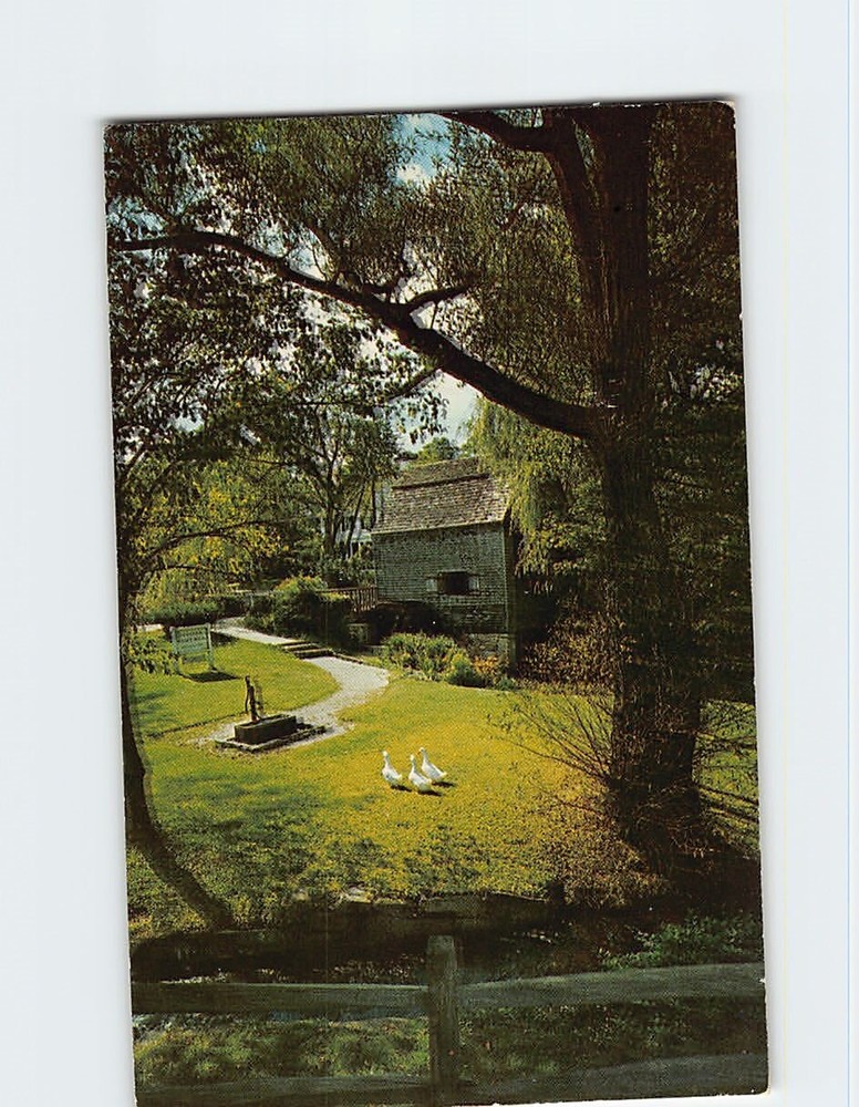 Postcard Thomas Dexter's Grist Mill Sandwich Cape Cod Massachusetts USA