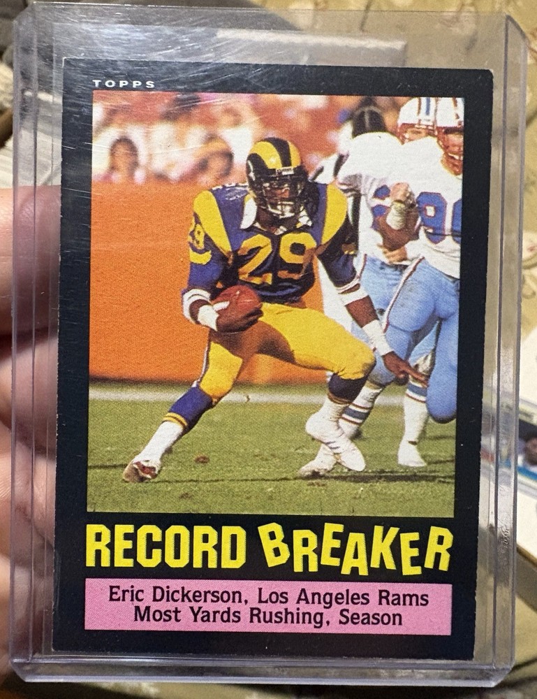 1985 Topps - Record Breaker Eric Dickerson #2