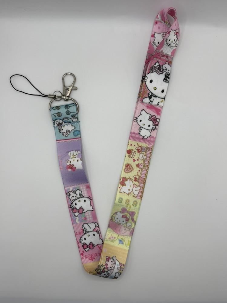 New Sanrio Hello Kitty Lanyard/  Keychain Badge Card Holder