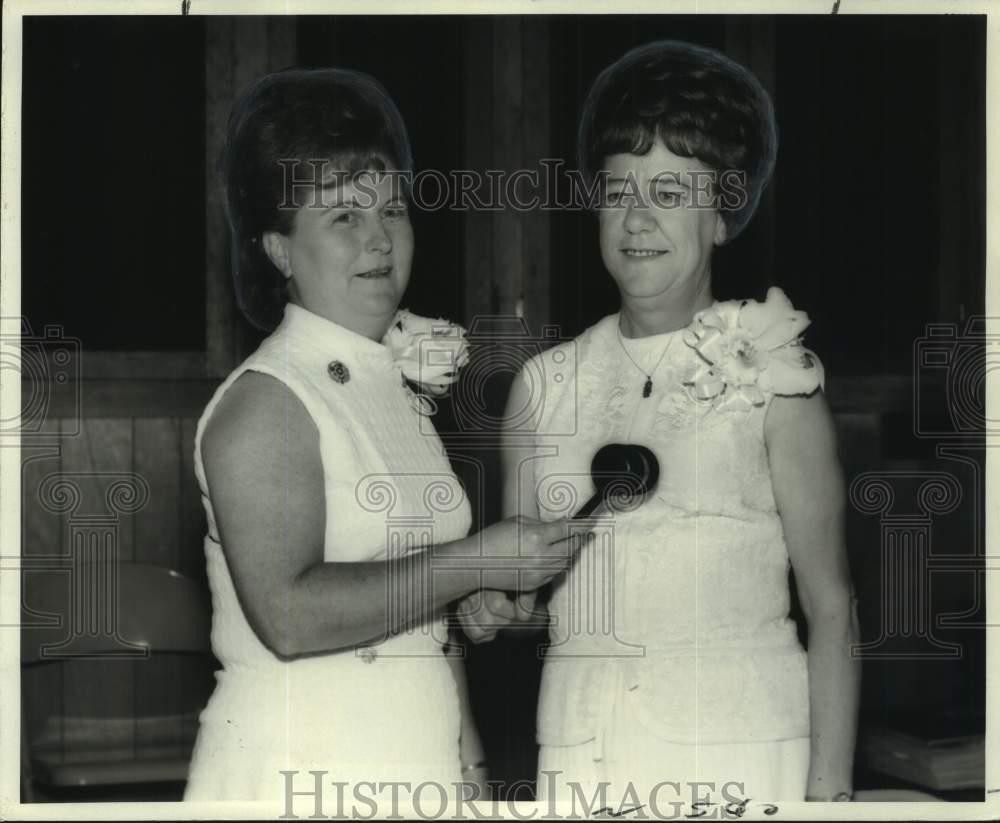 1971 Press Photo Veterans of Foreign Wars Auxiliary presidents at Westwego Post