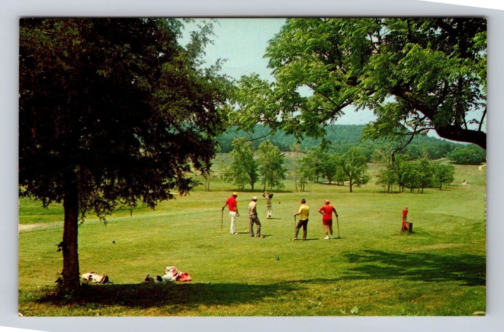 MO-Missouri, Golfing, Lake of the Ozarks, Antique Vintage Souvenir Postcard