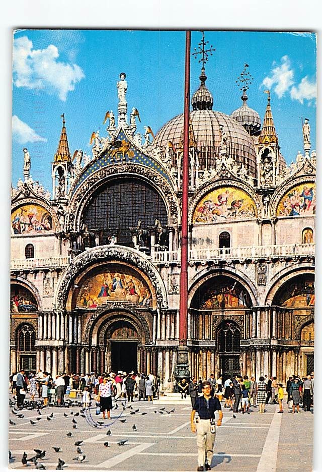 Postcard St. Marks Basilica Venice Italy