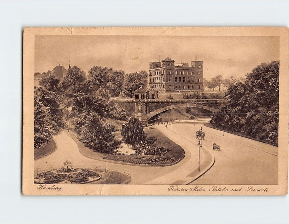 Postcard Kersten-Miles-Brücke Hamburg Germany