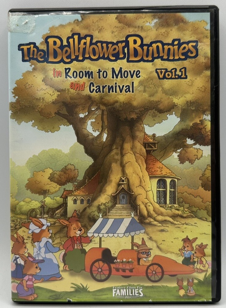 The Bellflower Bunnies Vol. 1 Room to Move & Carnival Families DVD Great Cond