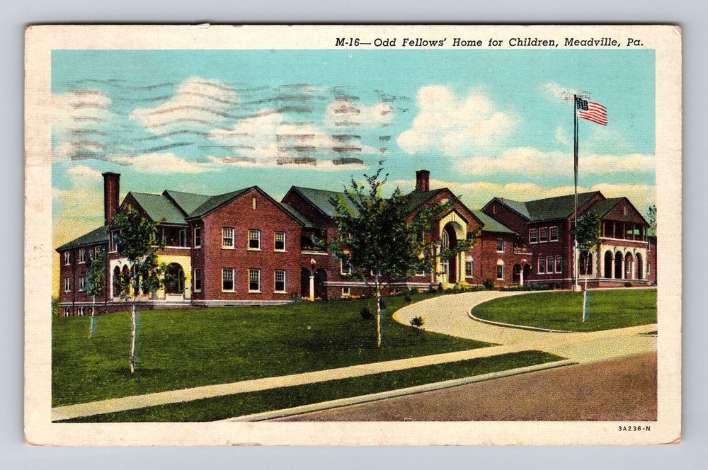 Meadville PA-Pennsylvania, Odd Fellows' Home for Children Vintage Postcard