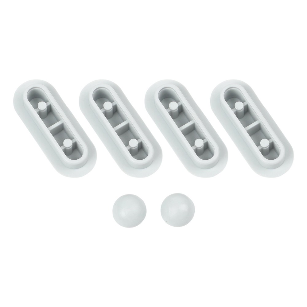Replacement Toilet Seat Bumpers for Home Hotel Hospital Use 6pcs ABS TPE