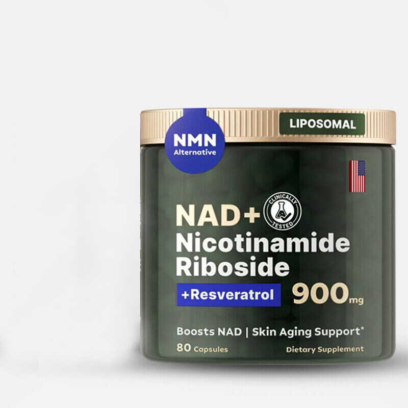 1X NAD+ Supplement for Anti Aging Energy Focus Nicotinamide Riboside Resveratrol
