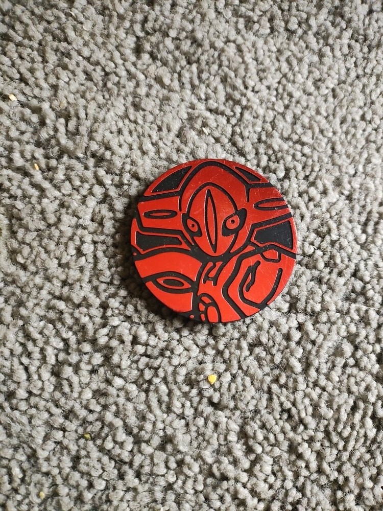 Red Deoxys Coin pokemon TCG