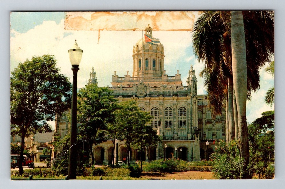 Cuba- Havana Presidential Palace Souvenir Postal Old Card View Vintage Postcard