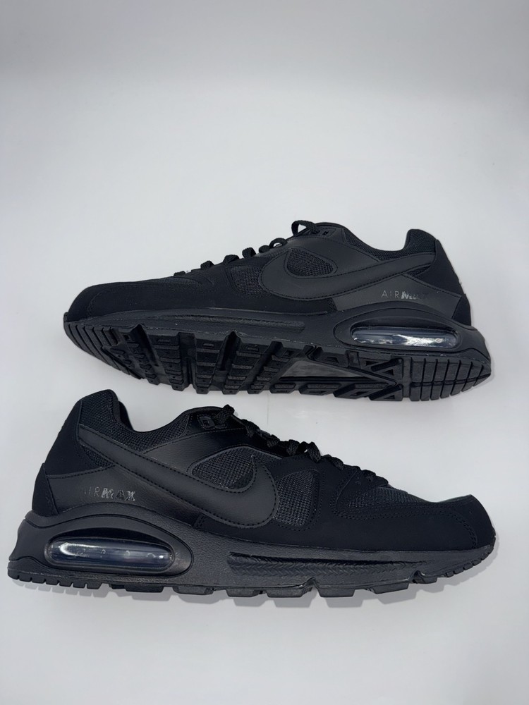 Nike Air Max Command Triple Black Running Shoes Sneakers 629993-020 Men's 13