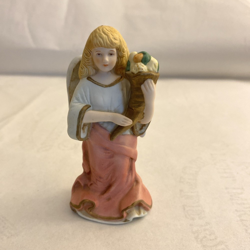 Vintage Porcelain Angel Figurine  By Schmid - 1987