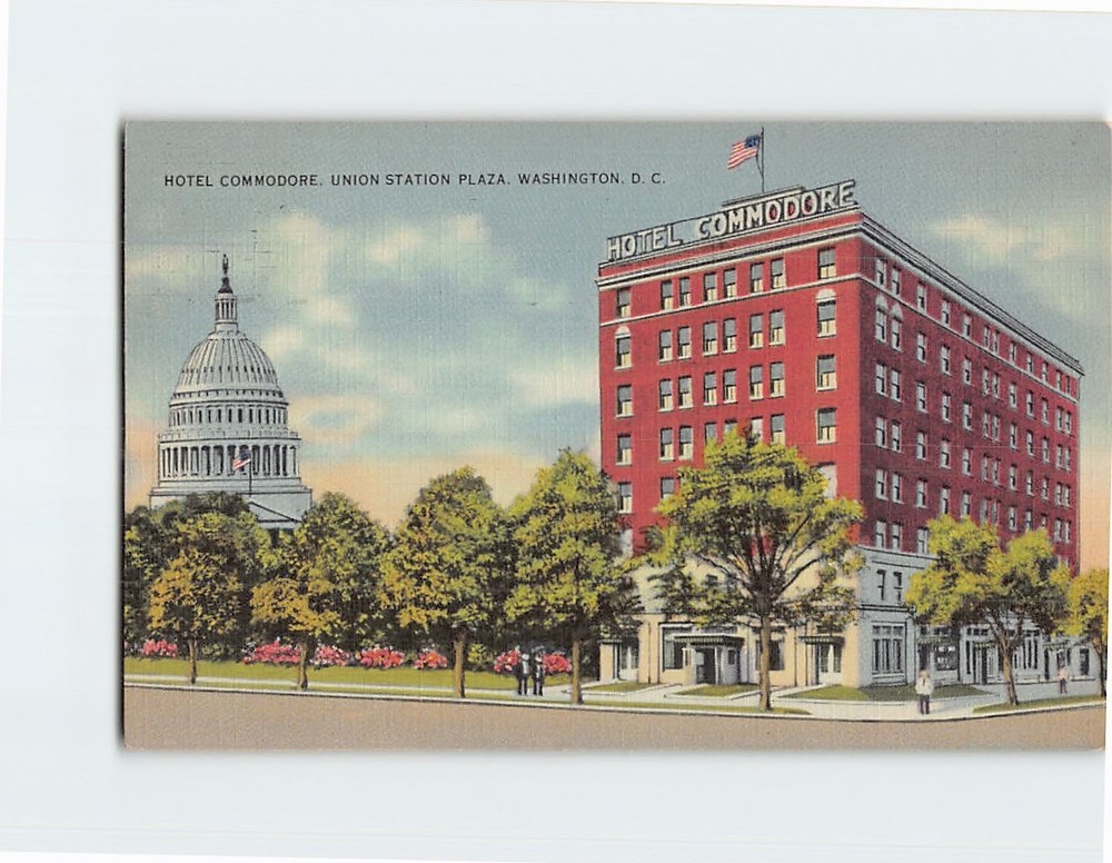 Postcard Hotel Commodore Union Station Plaza Washington DC USA