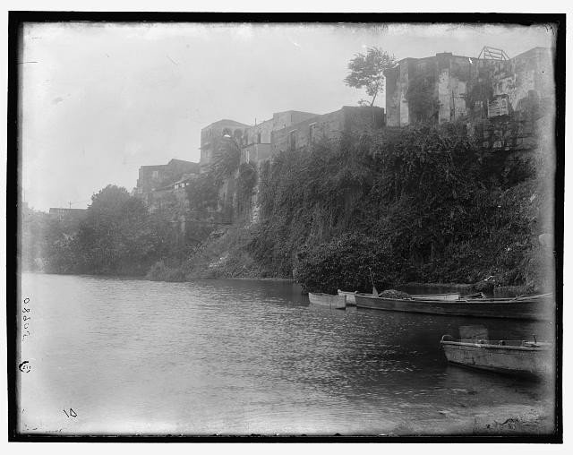 Photo:Santo Domingo Dominican Republic City Wall c1901 Boats Riverside