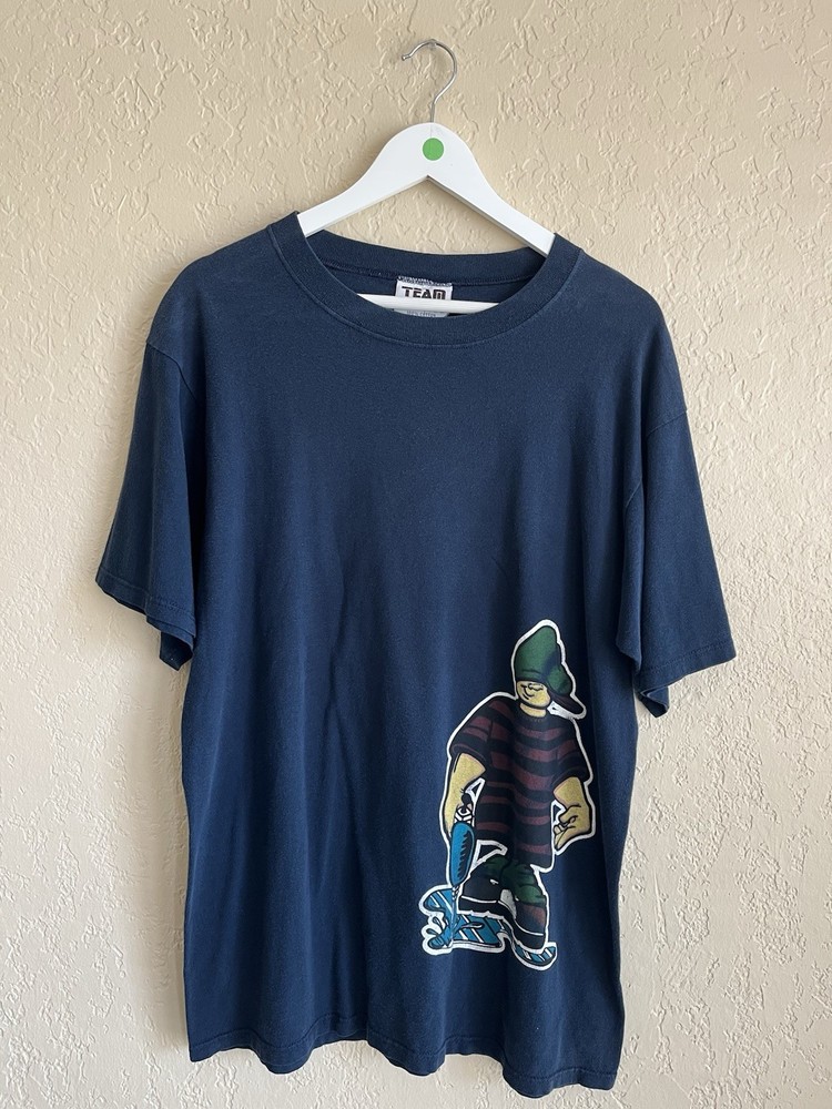 90’s Vintage Y2K Streetwear Skater T Shirt Jnco Style Size Xl Made In USA