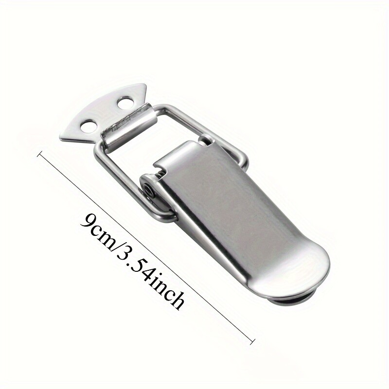1PC Cabinet Box Locks Spring Loaded Latch Catch Toggle Iron Hasps For Sliding Do