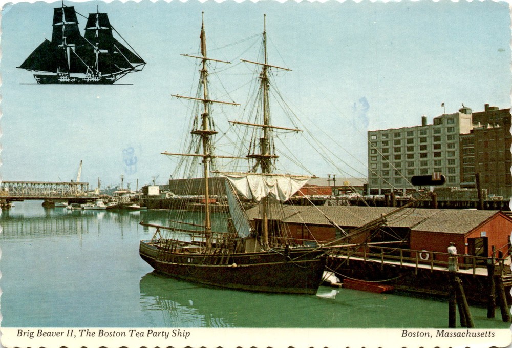 Brig Beaver II, Boston Tea Party Ship, Boston, Massachusetts, Congress Postcard