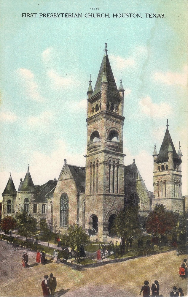 Houston TX First Presbyterian Church  DB Postcard UNPOSTED EXCL