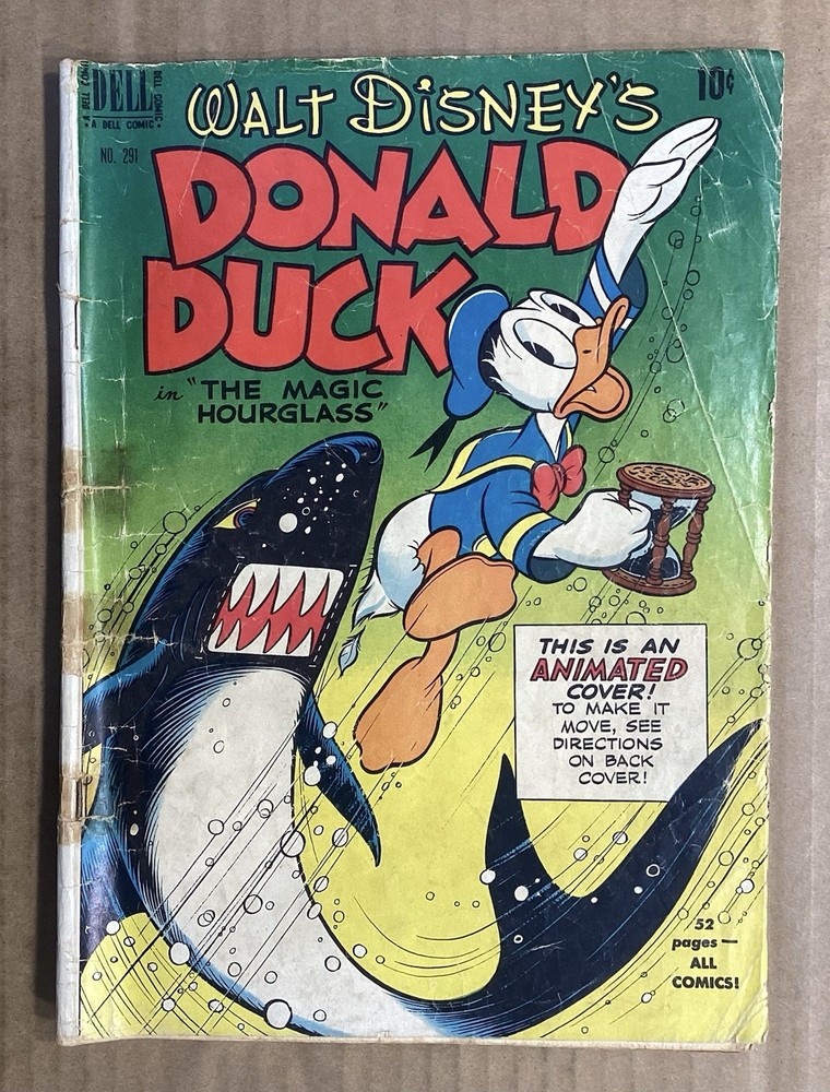 Walt Disney's Donald Duck in The Magic Hourglass ~Dell 4-Color #291 ~ 1950 ~Fair