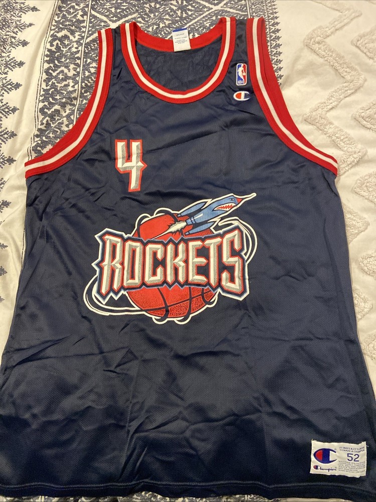 VTG Charles Barkley Houston Rockets NBA Champion Jersey RARE Size 52