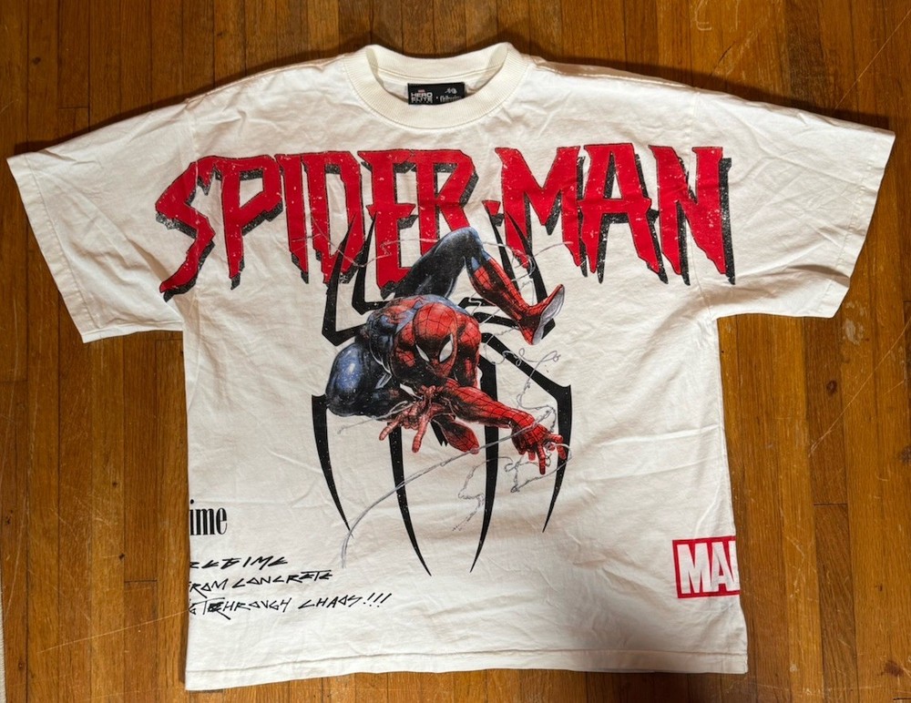 Civil Regime x Marvel Spider-Man Hero Elite Graphic T-Shirt Oversized L Large