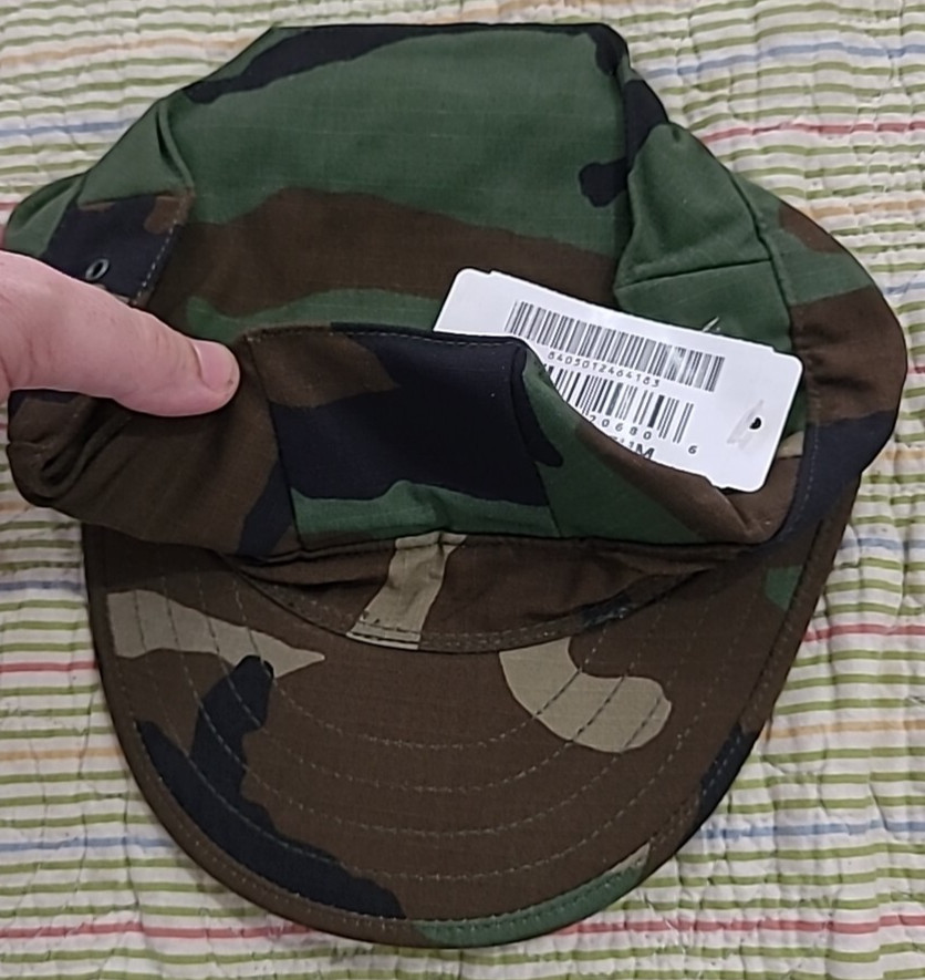 Sekri US Army BDU MED Utility Cap Woodland Camouflage Pattern Type II Type 2 New