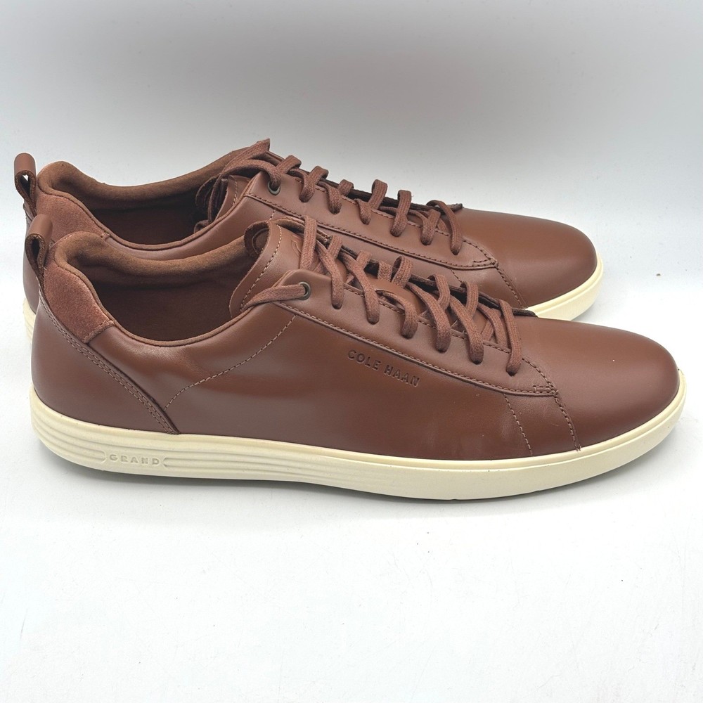 Cole Haan Grand Crosscourt Sneaker Mens British Tan Leather Size 12 M C36924
