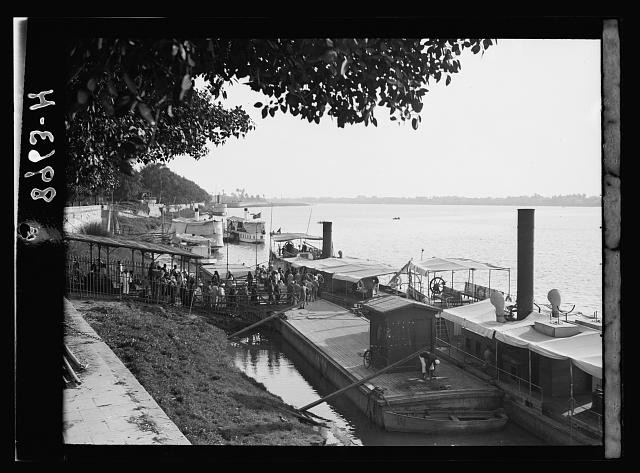 Photo:Cairo Egypt Nile Riverboats Banks 1930s
