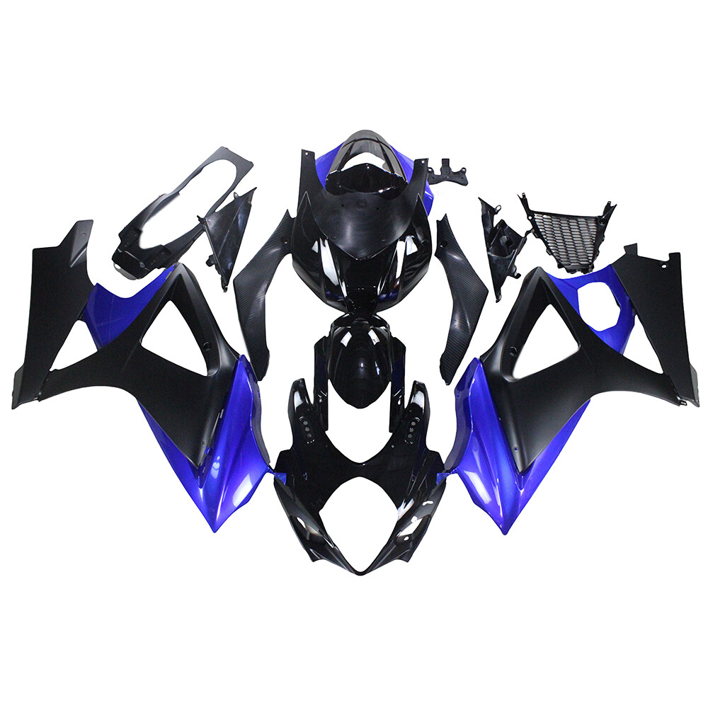 Injection Fairing Kit for Suzuki GSXR1000 K7 2007 2008 07 08 Blue Black Bodywork