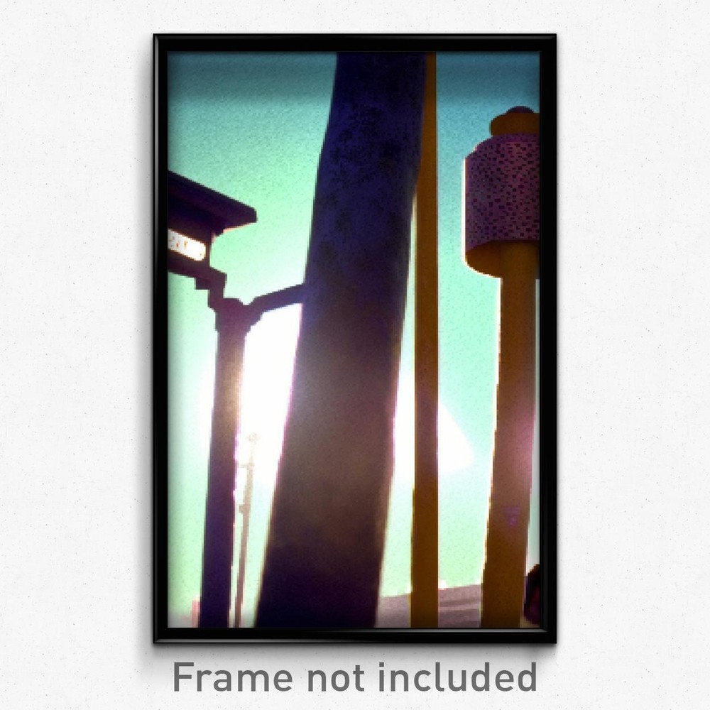 Pixel Art Poster - Spotted Post (8 Bit Psychedelic Trippy Video Game Print)