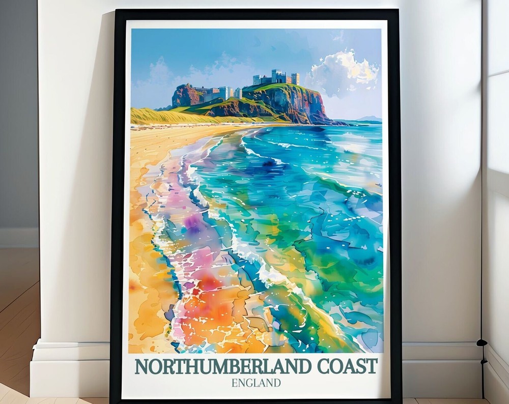 Northumberland Framed Prints Bamburgh And Dunstanburgh Castle Gifts Bamburgh