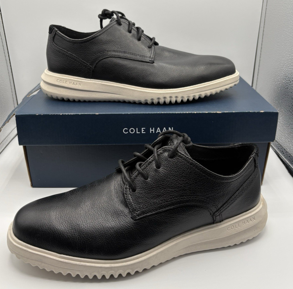 Cole Haan Grand Plain Toe Oxford Dress Shoe Black Leather C36934 Size Men’s 8.5