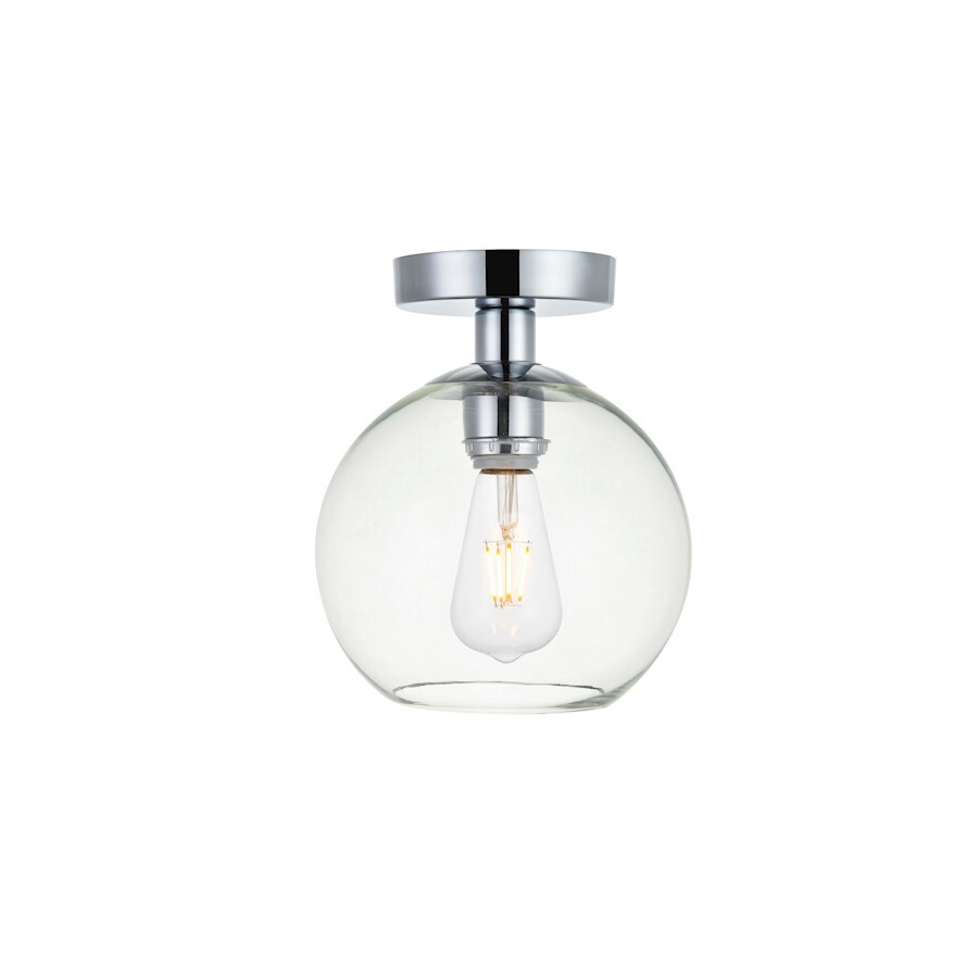Baxter 8-Inch Chrome Flush Mount Ceiling Light by Living District LD2204C