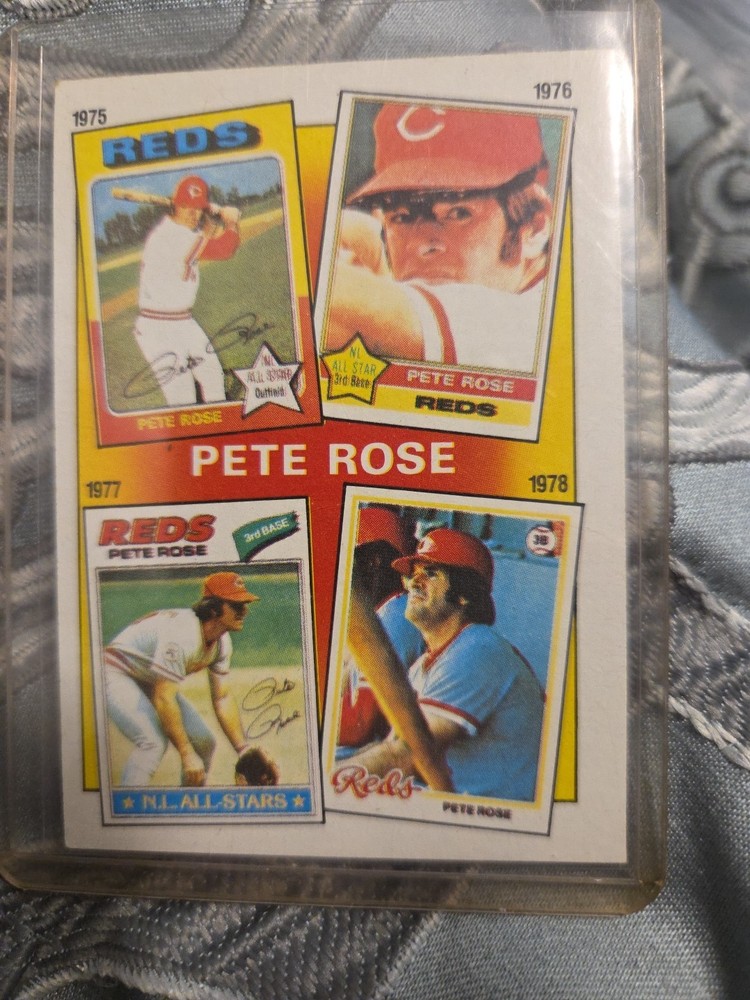 1986 Topps - Pete Rose #5 Collector's Edition (Tiffany)