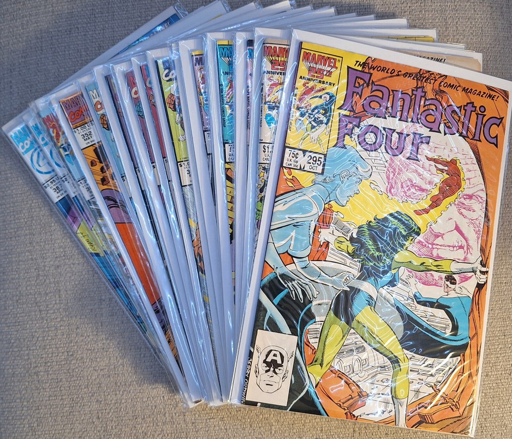 Lot of 20 Marvel Comics Fantastic Four #295 - #387 Doctor Doom 25th Anniversary