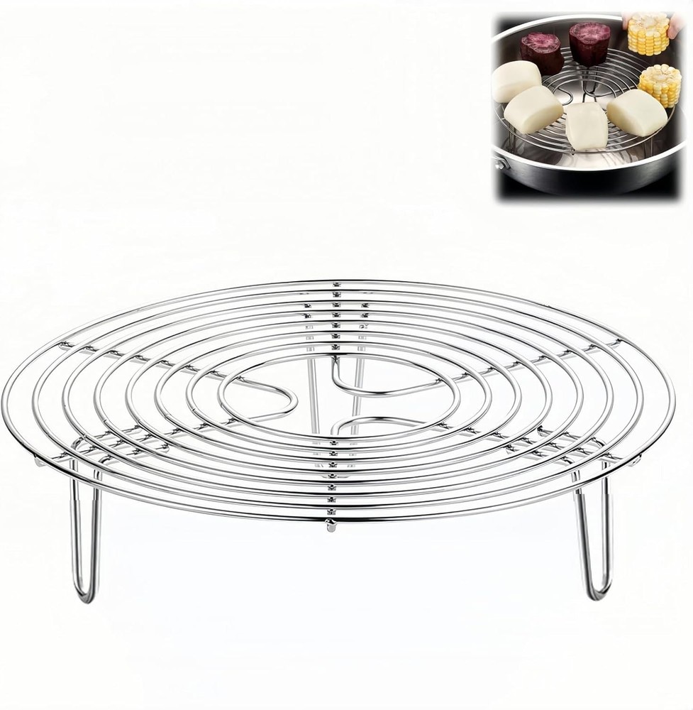 Round Cooling Ras for Cooking, Stainl Steel Ste Trivet Ra, Round