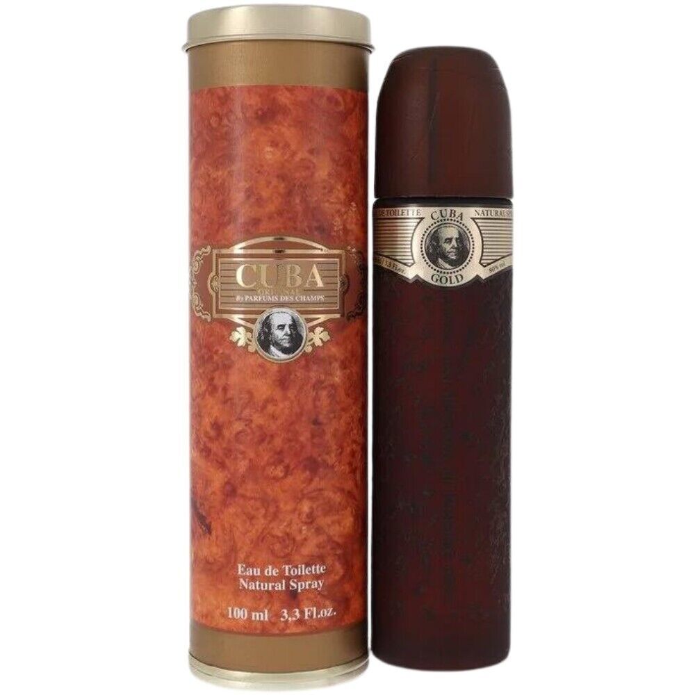 Cuba Gold 3.3 fl oz 100 Ml Men's Eau de Toilette Brand New Sealed Box Free Ship
