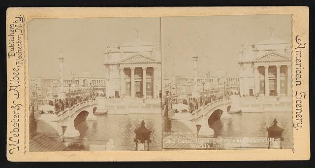 Photo:Canal, Basin, Perisytle and Bldg., World's Fair
