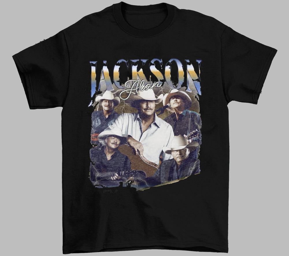 New arrival! Alan Jackson Men Women Short Sleeve Full Size S - 5XL