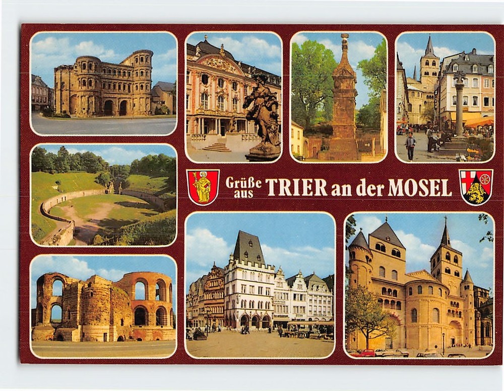 Postcard Famous Places and Landmarks in Trier Germany